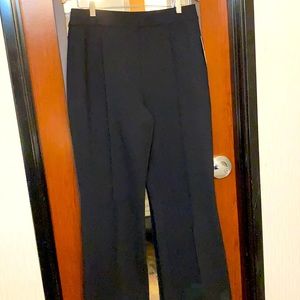 Black flared slacks